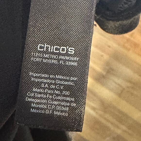 Chico’s Travelers Black Velvet Sleeveless Blouse – Luxe & Timeless - Picture 6 of 7